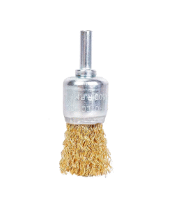 Bàn chải đầu dây uốn bằng thép 25mm cán dài 6.3mm Workpro WP407002