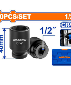 Bộ 10 đầu tuýp 1/2" WadFow WMS1D01 40mm