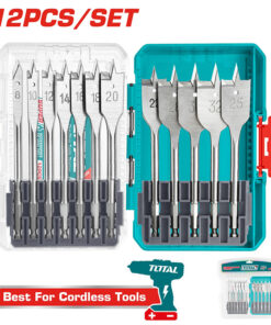 Bộ 12 mũi khoét gỗ dẹp Total TACSDL1206