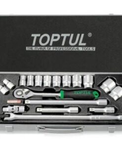 Bộ dụng cụ vặn ốc Satin 1/2" 18 món Toptul GCAD1801