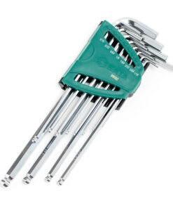 Bộ lục giác bi dài 12 chi tiết (hệ inch) Sata 09102