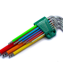 Bộ lục giác bi dài 9 chi tiết 1-10mm Sata 09101CH