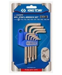 Bộ lục giác bông lỗ 9 cây ngắn Kingtony 20409PR