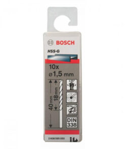 Bộ mũi khoan sắt 10 mũi 1.5mm HSS-G Bocsh 2608595050