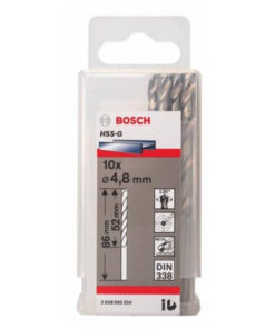 Bộ mũi khoan sắt 10 mũi 4.8mm HSS-G Bosch 2608595334