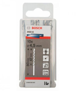 Bộ mũi khoan sắt 10 mũi HSS-G Bocsh 2608595061 4.5mm