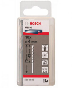 Bộ mũi khoan sắt 10 mũi HSS-G Bocsh 4mm 2608595059