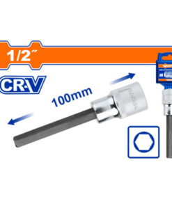 Đầu tuýp 1/2" ra đầu vít lục giác dài WadFow WSC5201 4x100mm