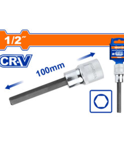 Đầu tuýp 1/2" ra đầu vít lục giác dài WadFow WSC5204 7x100mm