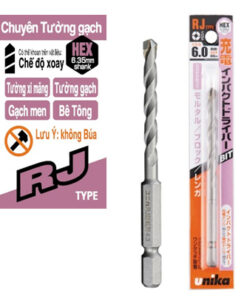 Mũi khoan tường chuôi lục giác 6.0x100mm Unika RJ6.0x100