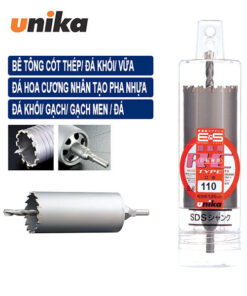 Mũi khoan rút lõi chuôi trụ 110mm Unika ES-R110ST