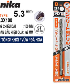 Mũi khoan tường 5.3x100mm Unika B5.3x100