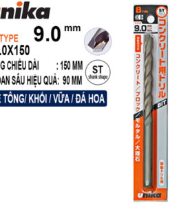 Mũi khoan tường 9,0x150mm Unika B9.0x150
