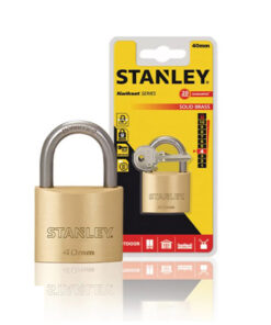 Ổ Khóa đồng thau, càng tiêu chuẩn, rộng 40mm Hiệu Stanley USA S742-031