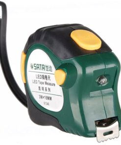 Thước cuốn thép có đèn LED 3.5m Sata 91346