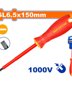 Tua vít dẹp cách điện SL6.5x150mm Wadfow WSD7266
