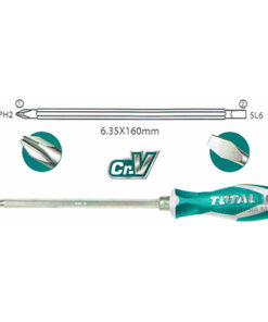 Tuốc nơ vít 2 đầu 6.35x160mm Total THT250206