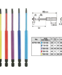 Vỉ 5 mũi vít hoa thị Anex Japan ACTX5-150L